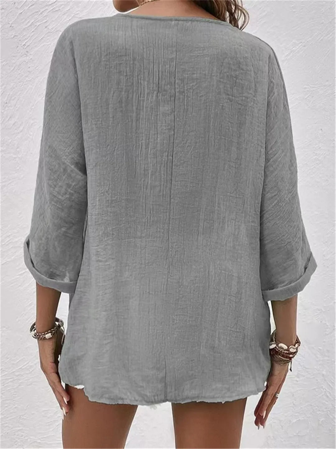 Lynora™ | Relaxed Linen Blouse