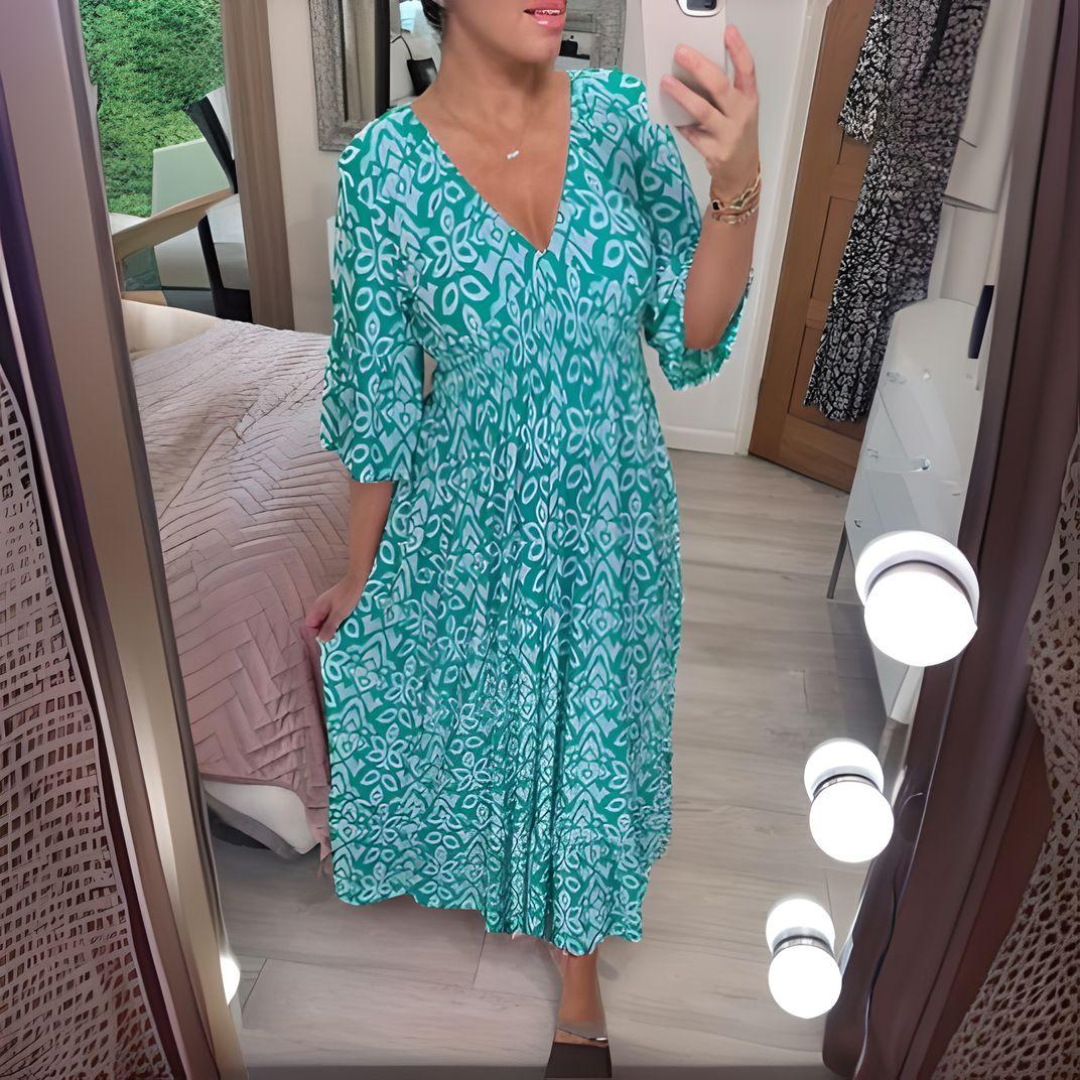 Layla™ | Boho Printed Dress