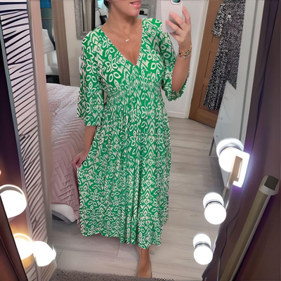 Layla™ | Boho Printed Dress