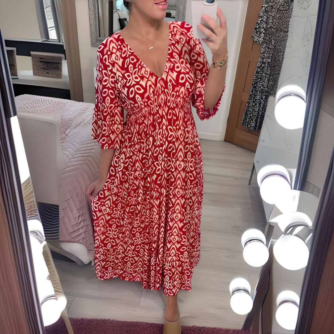 Layla™ | Boho Printed Dress