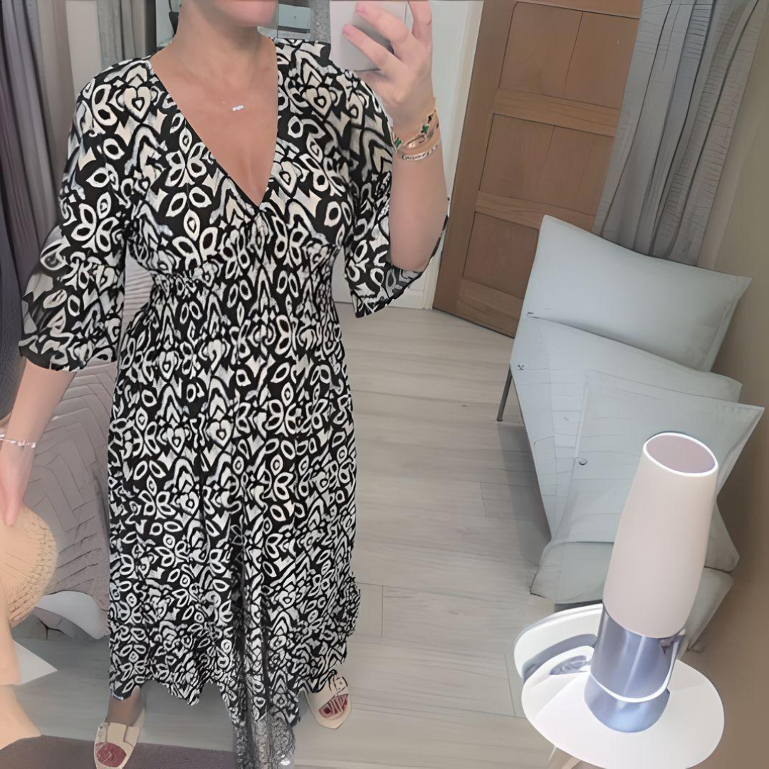 Layla™ | Boho Printed Dress