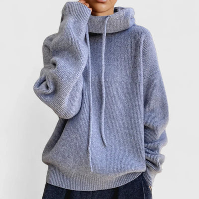 Aria™ | Relaxed Knit Turtleneck Hoodie