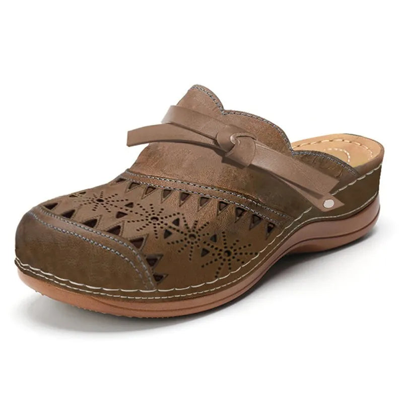 Alvaris™ | Comfort Cutout Leather Mules