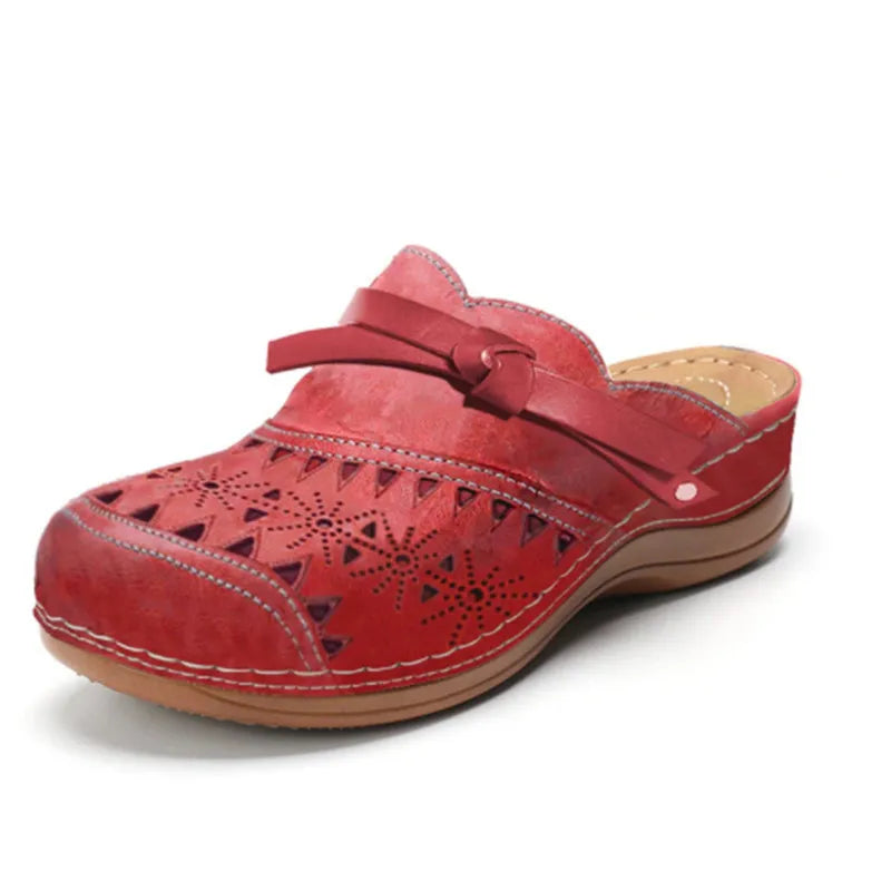 Alvaris™ | Comfort Cutout Leather Mules