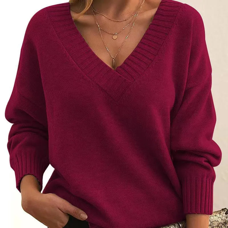 Anelys™ | Classic V-Neck Sweater