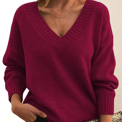 Anelys™ | Classic V-Neck Sweater