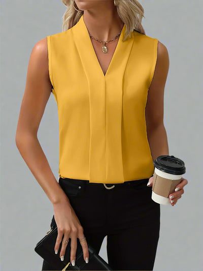 Élysanne™ | Sleeveless V-Neck Blouse