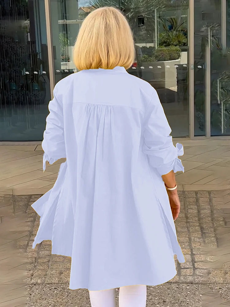 Aloma™ | Elegant Long Shirt Jacket
