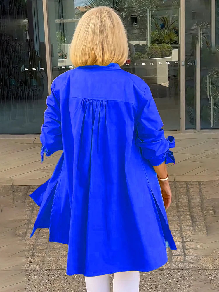 Aloma™ | Elegant Long Shirt Jacket