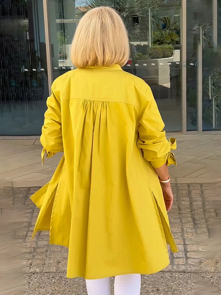 Aloma™ | Elegant Long Shirt Jacket
