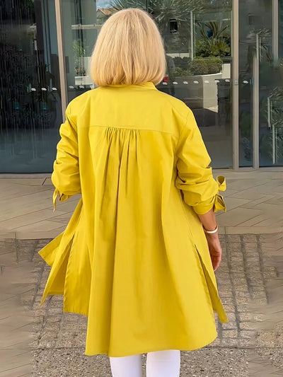 Aloma™ | Elegant Long Shirt Jacket