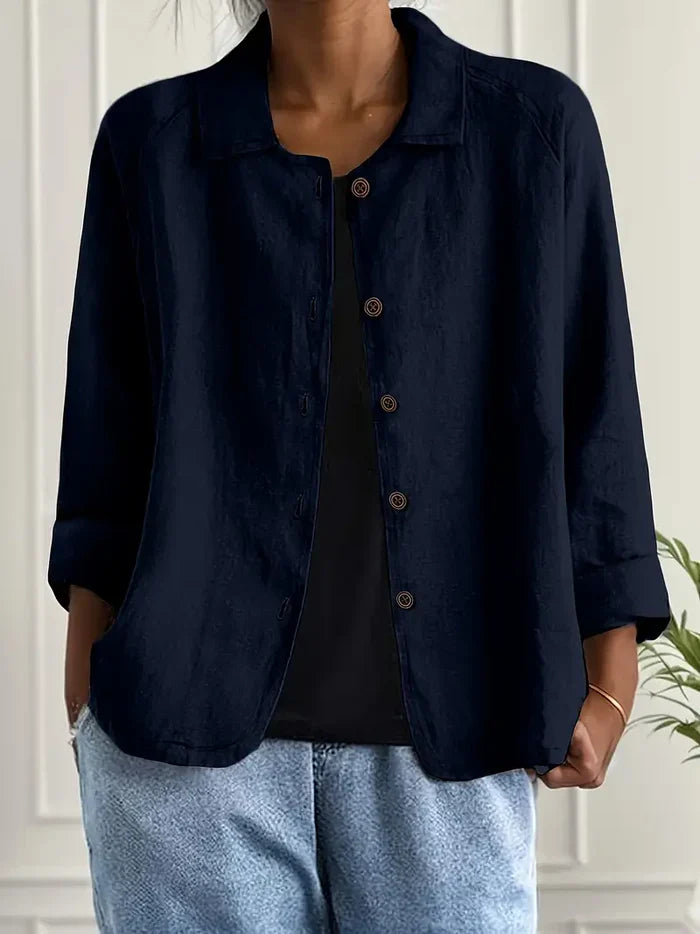 Éliane™ | Lightweight Linen-Blend Jacket