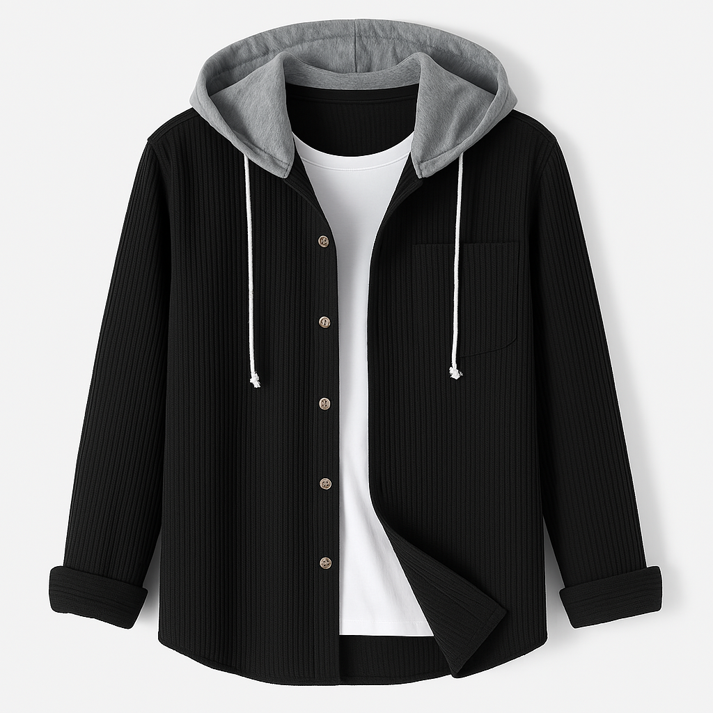 Isandro™ | Dual-Layer Hoodie Shirt Jacket