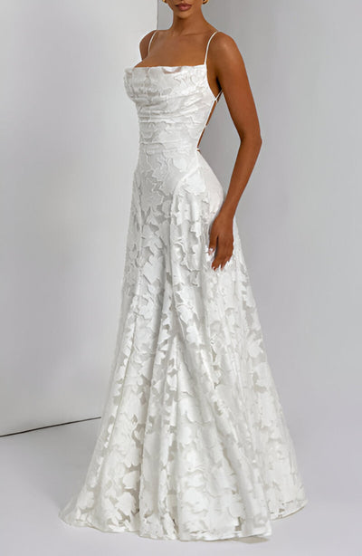 Irènea™ | Lace Corset Maxi Dress