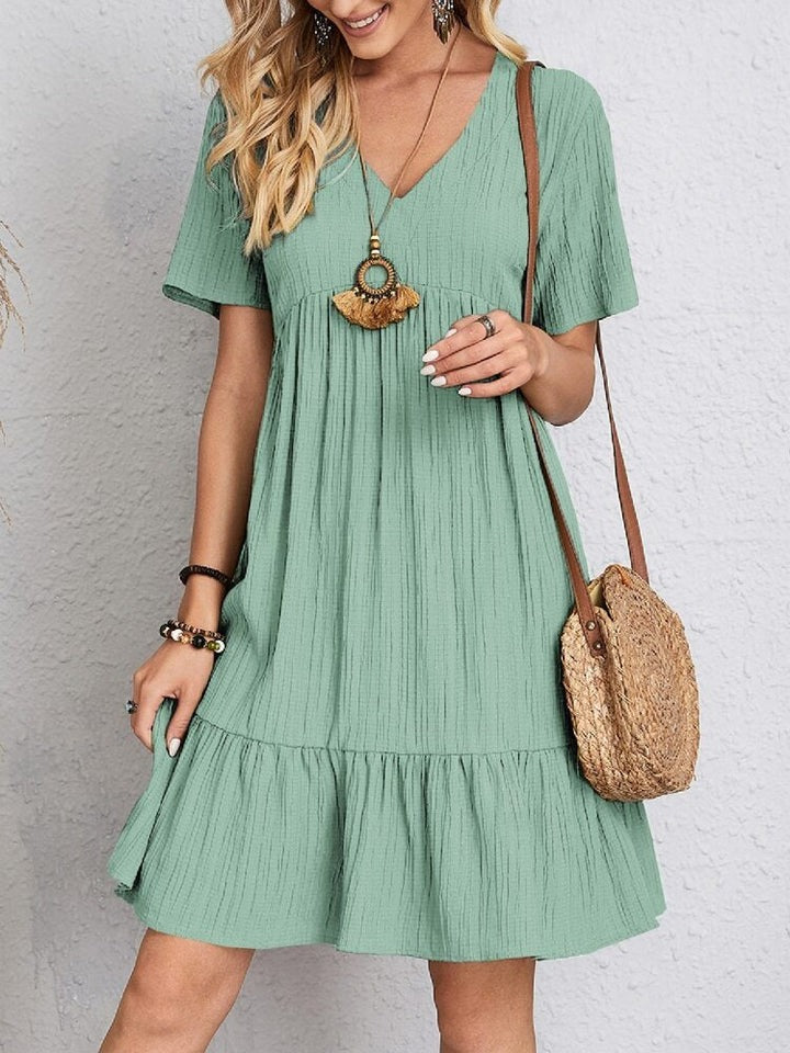 Bérina™ | Breezy V-Neck Ruffle Dress