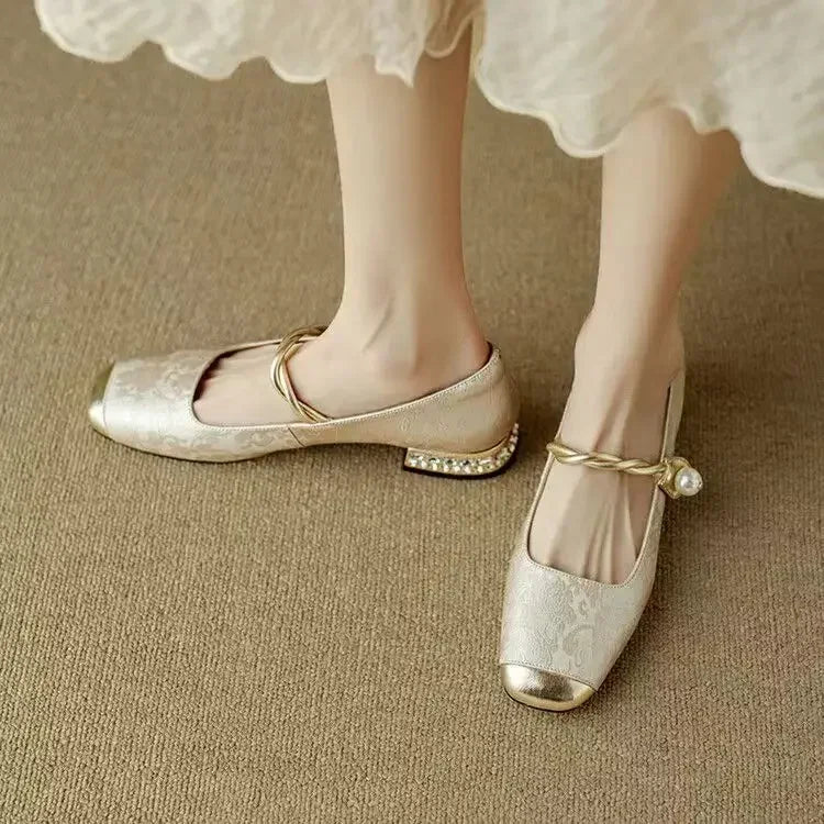 Émeraude™ | Vintage Green Mary Jane Flats
