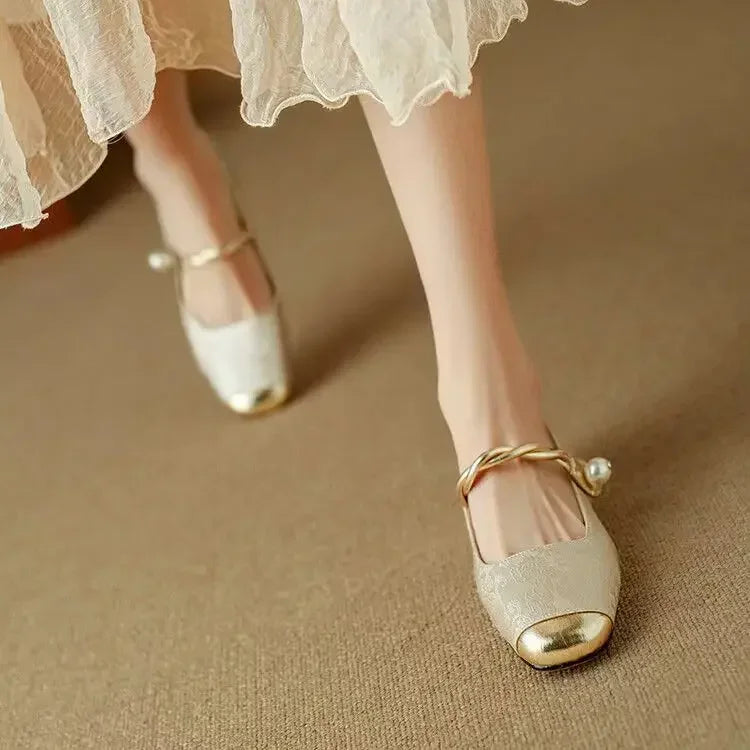 Émeraude™ | Vintage Green Mary Jane Flats