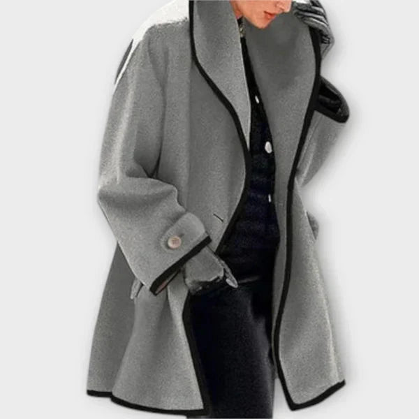Vivienne™ | Elegant A-Line Wool Coat