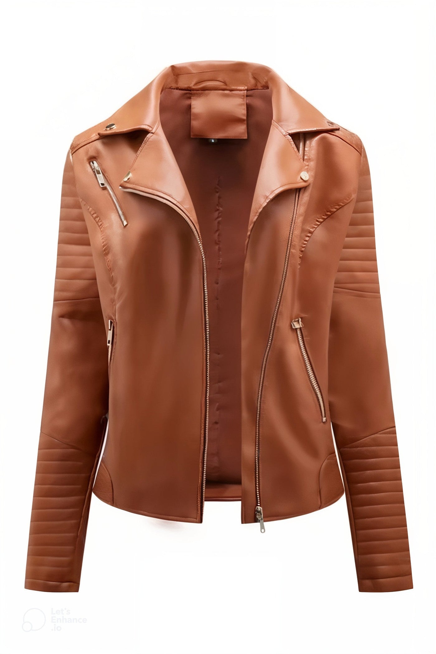 Lyséa™ | Bold Faux Leather Moto Jacket