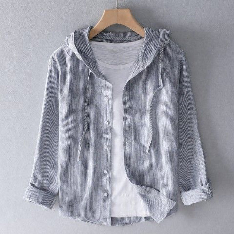 Jordan™ | Striped Lightweight Hooded Shirt