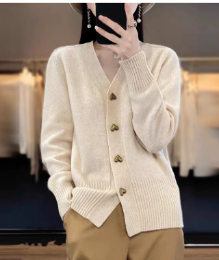 Irelia™ | Heart-Button Cardigan