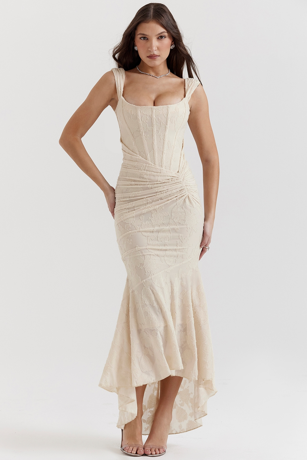 Dalira™ | Sculpted Elegance Maxi Dress
