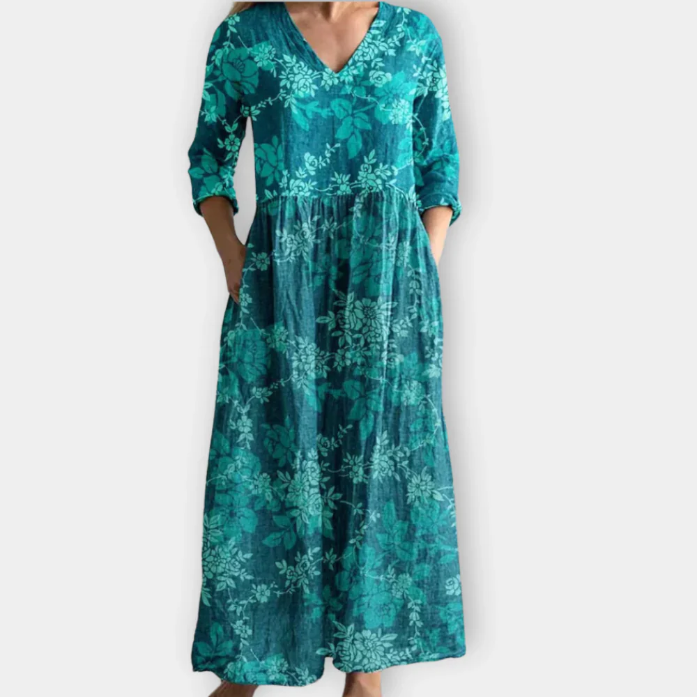 Ysolde™ | Floral Boho Dress