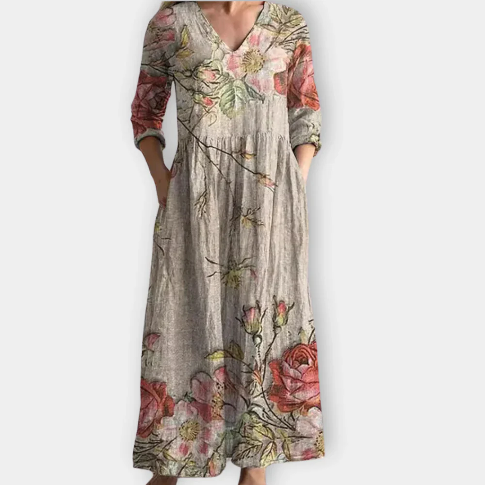 Ysolde™ | Floral Boho Dress