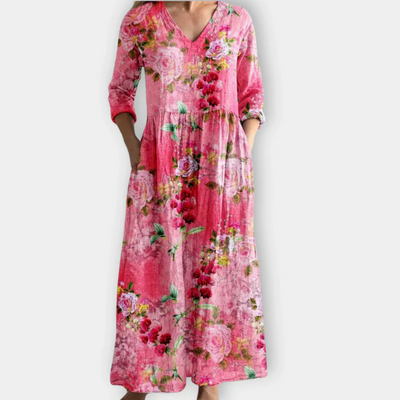 Ysolde™ | Floral Boho Dress