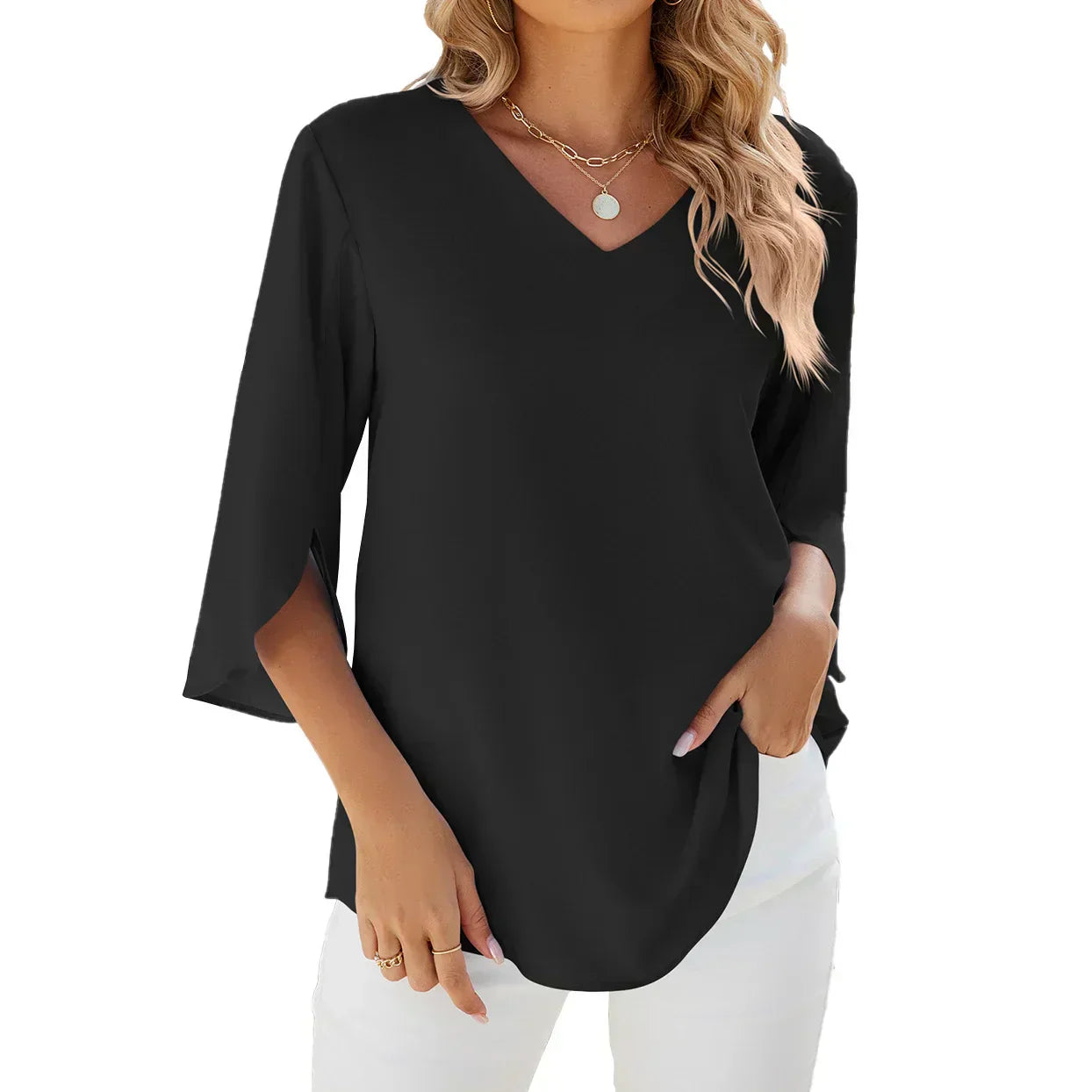 CARA™ | V-neck Blouse