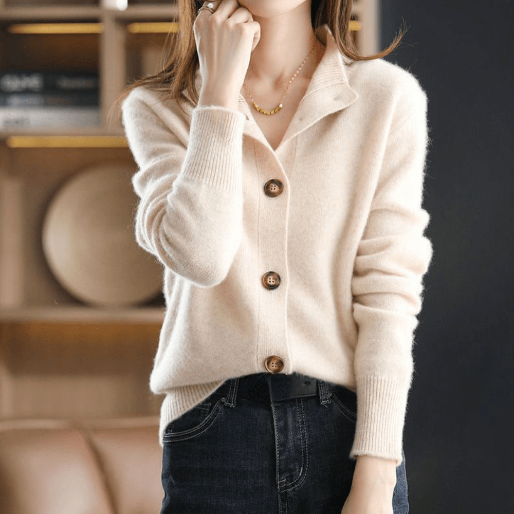 Ysélia™ | Classic Button-Up Cardigan
