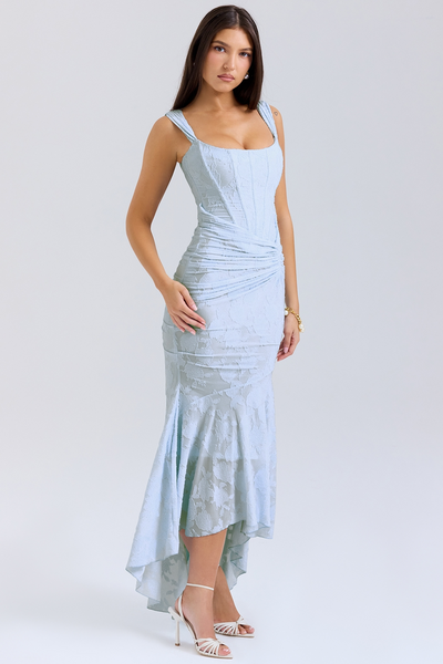 Dalira™ | Sculpted Elegance Maxi Dress