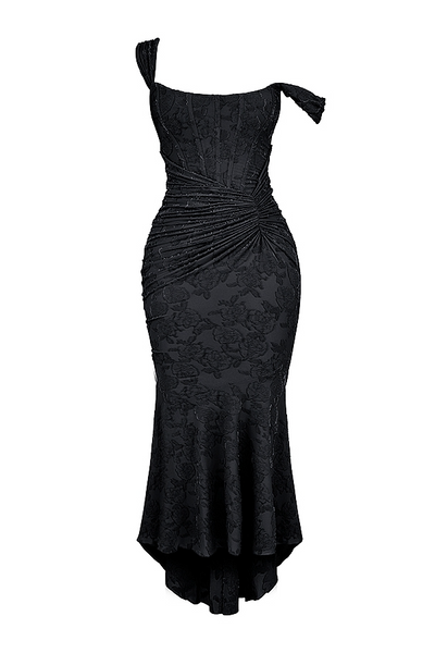 Dalira™ | Sculpted Elegance Maxi Dress