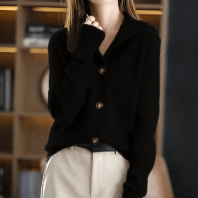 Ysélia™ | Classic Button-Up Cardigan