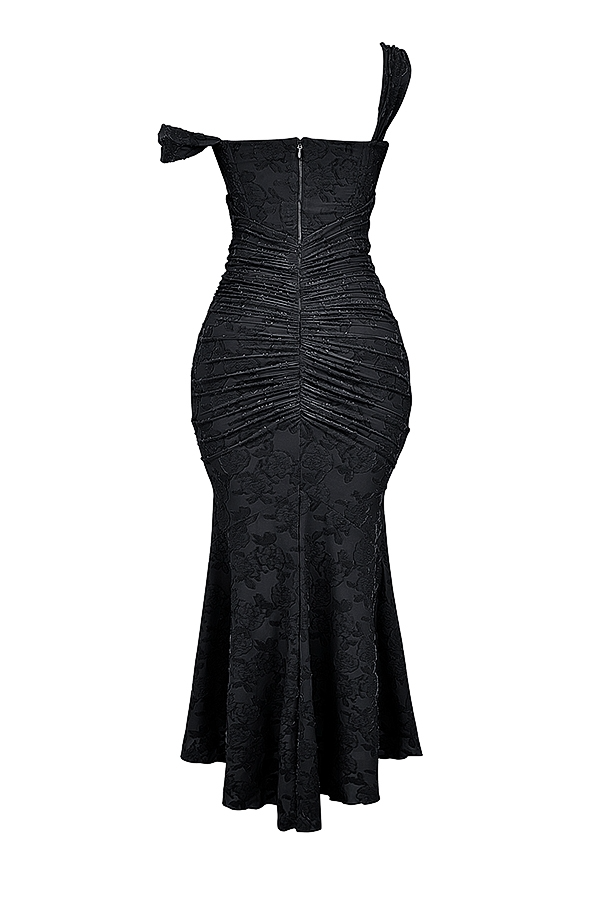 Dalira™ | Sculpted Elegance Maxi Dress