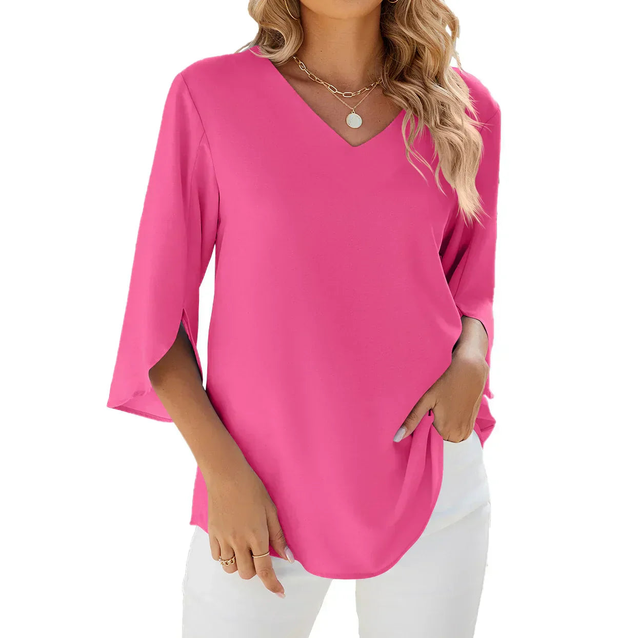 CARA™ | V-neck Blouse