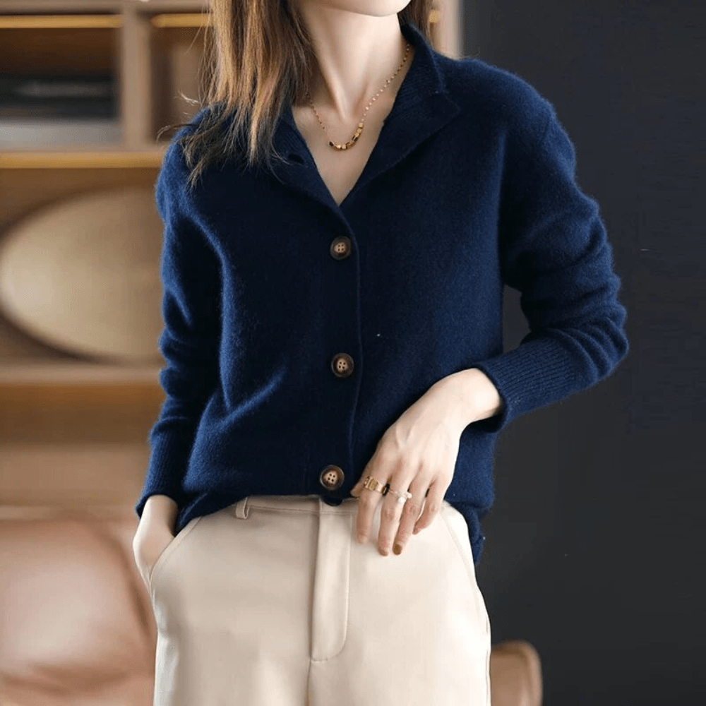 Ysélia™ | Classic Button-Up Cardigan