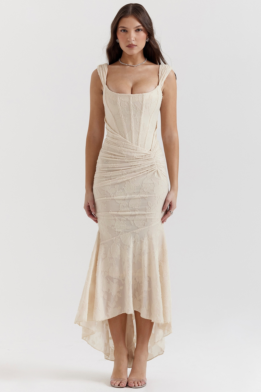 Dalira™ | Sculpted Elegance Maxi Dress