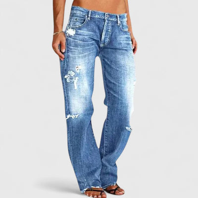 Romy™ | Relaxed Fit Distressed Jeans