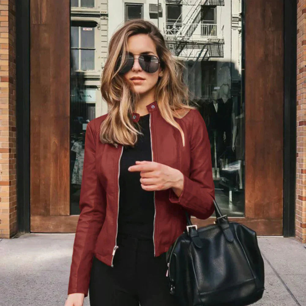 Séraphine™ | Italian Leather Jacket