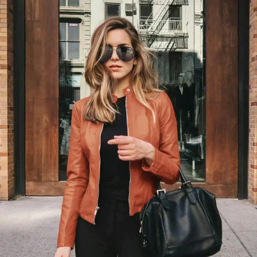 Séraphine™ | Italian Leather Jacket