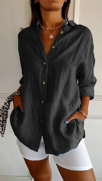 Evelyn™ | High quality cotton blouse