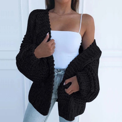 Kaye™ | Chunky Knit Open-Front Cardigan