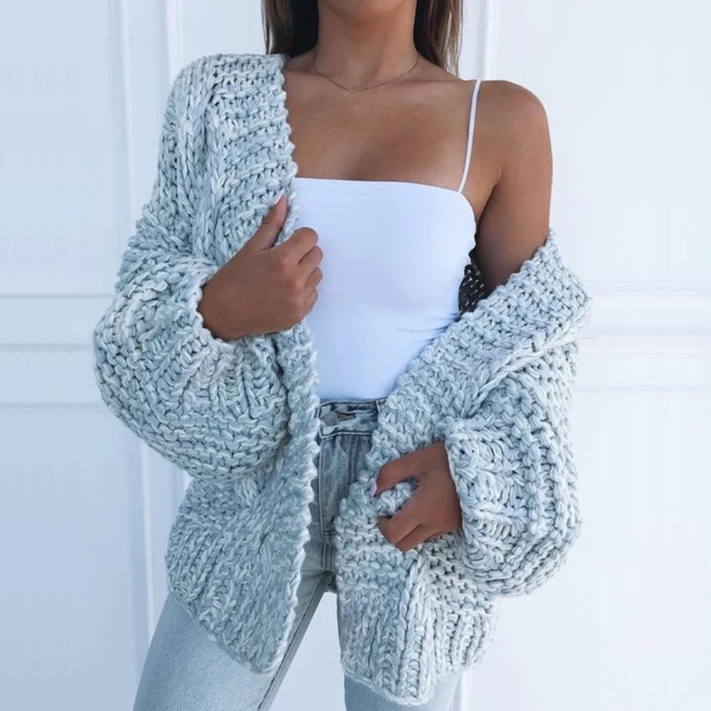 Kaye™ | Chunky Knit Open-Front Cardigan