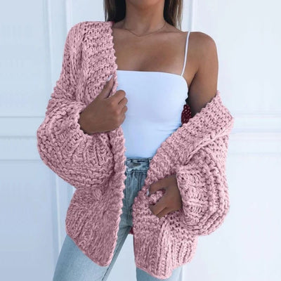Kaye™ | Chunky Knit Open-Front Cardigan