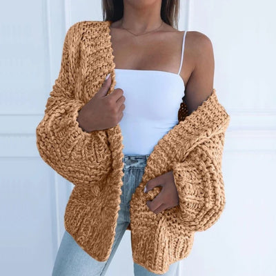 Kaye™ | Chunky Knit Open-Front Cardigan