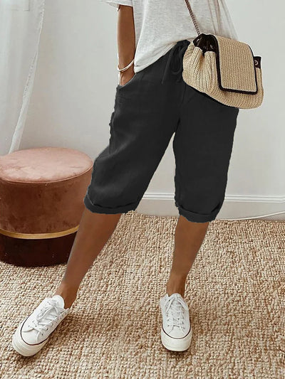 Aubrey™ |  Light Cotton Linen Shorts