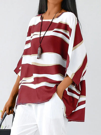 Olivia™ | Stylish O Neck Blouse