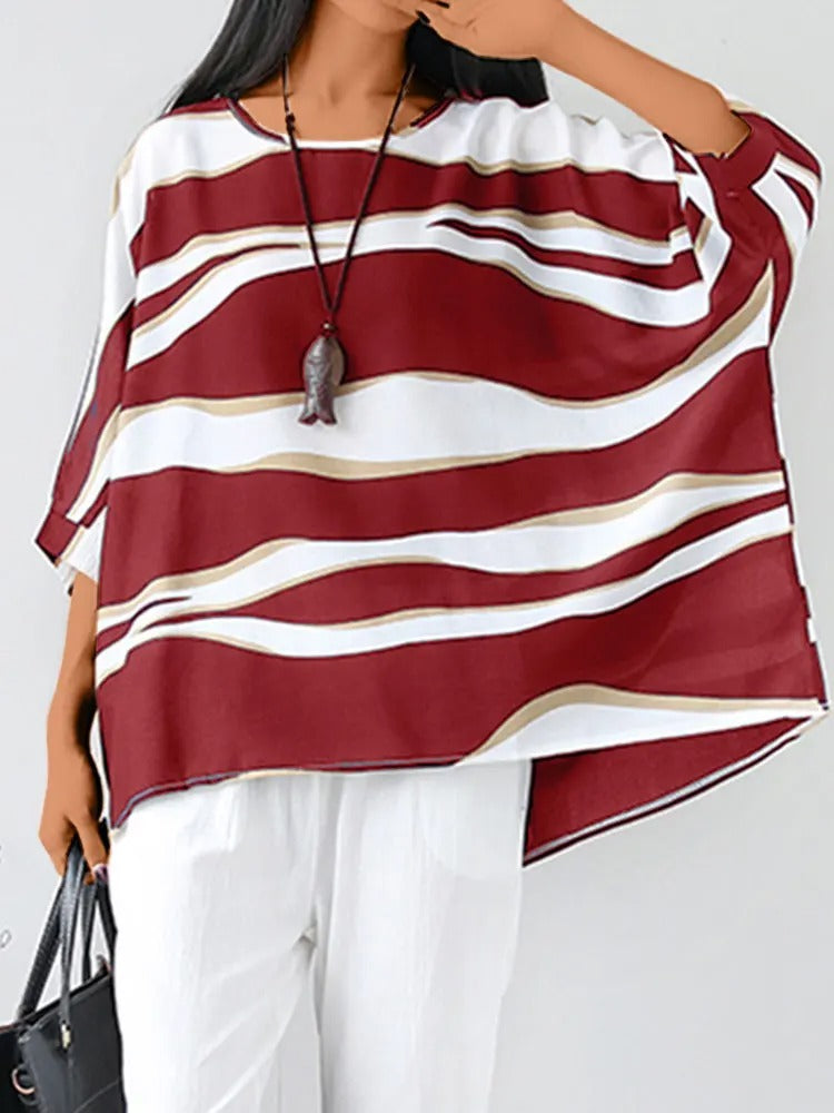Olivia™ | Stylish O Neck Blouse