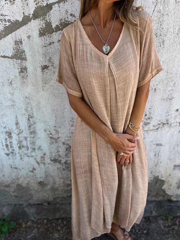 Hyselle™ | Flowy Boho V-Neck Dress